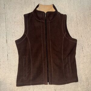 Debbie Morgan Dark Brown Fleece Vest